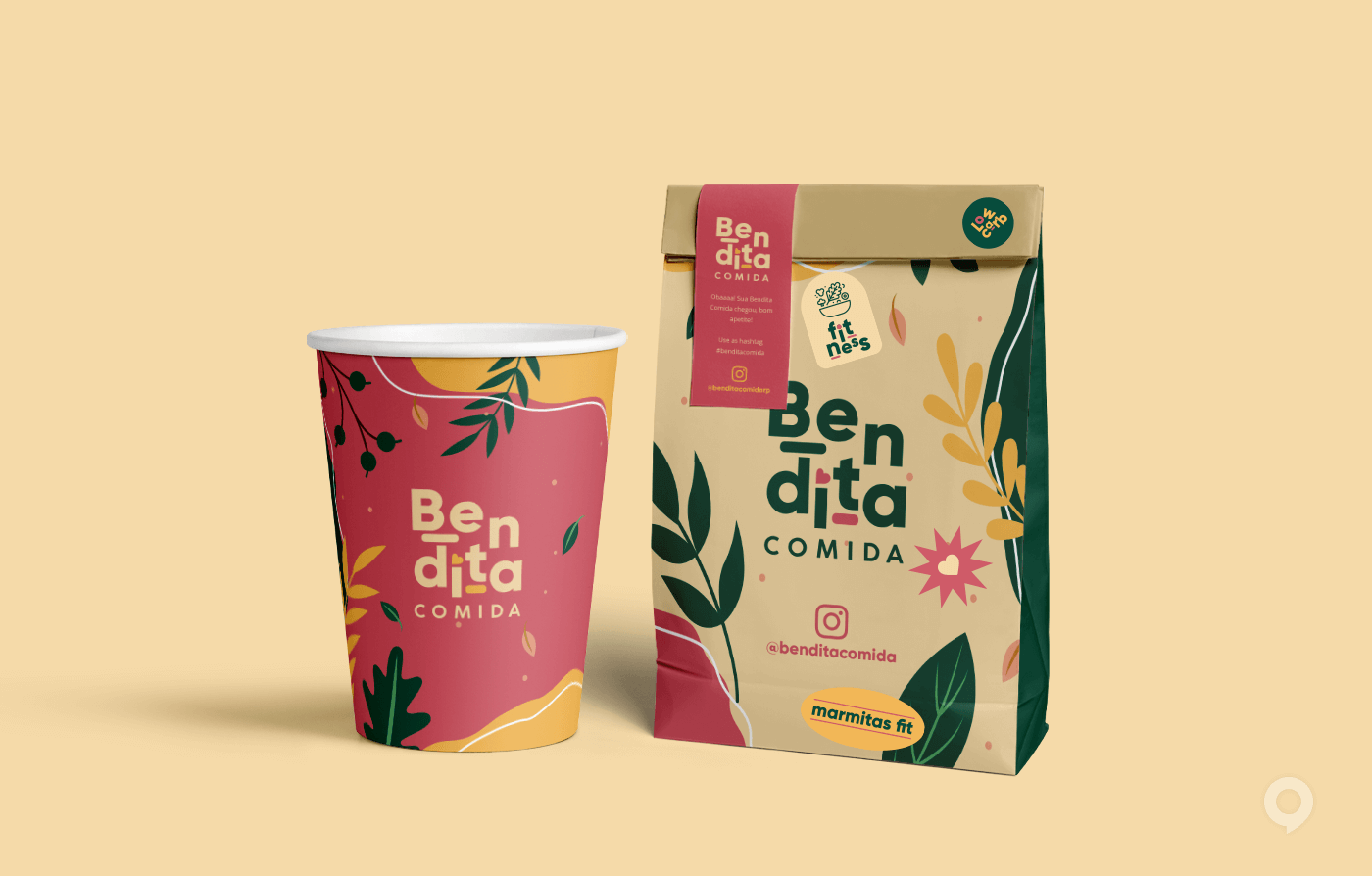 巴西Bendita Comida品牌設計欣賞(圖3)