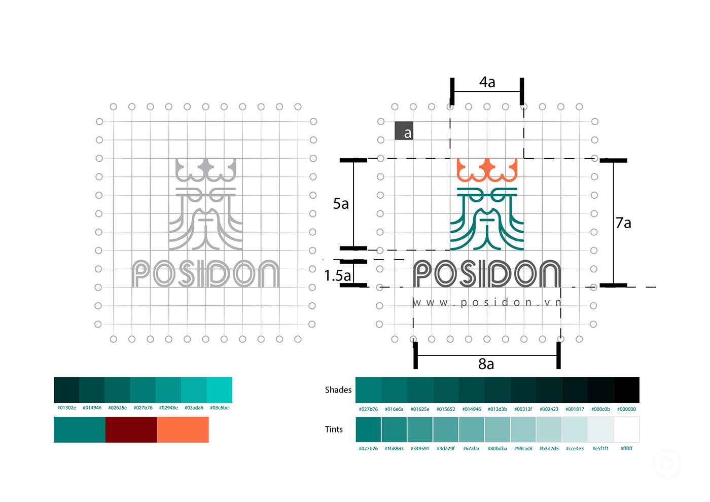 越南POSIDON咖啡館品牌設計欣賞(圖2)
